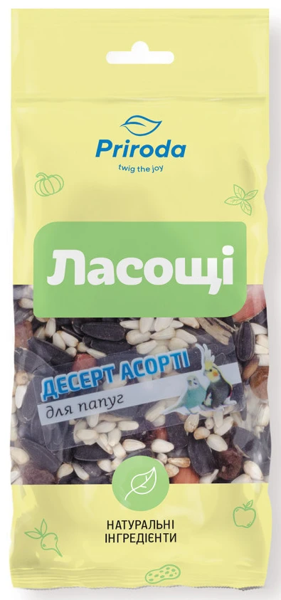 Ласощі для птахів Природа Десерт Асорті 100 г (4820157401613)