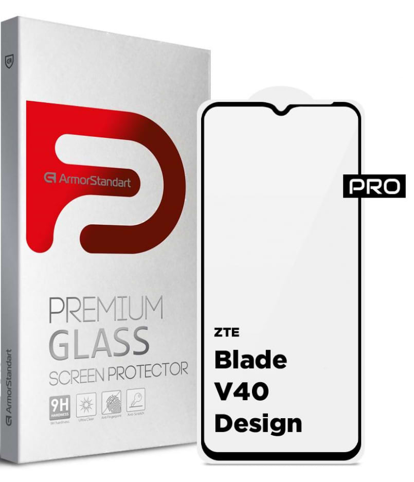 Защитное стекло для смартфона Armorstandart Pro for ZTE Blade V40 Design Black (ARM68740)
