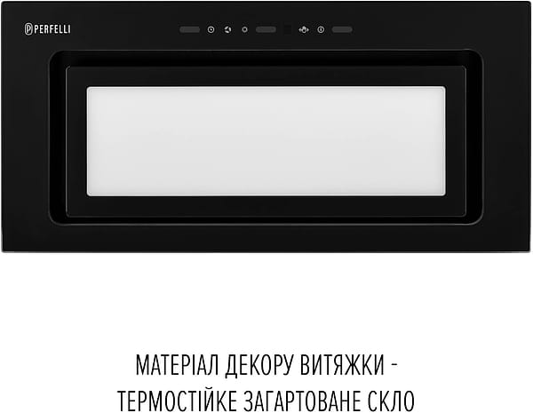 Фото - Витяжка вбудована Perfelli DESIGN VISION 6 NERO SILENZIO