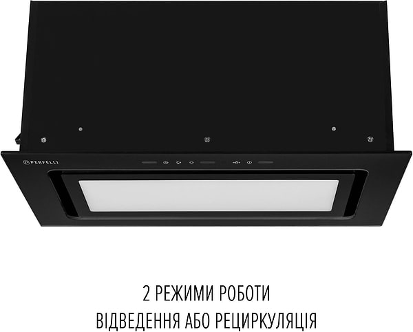 Фото - Витяжка вбудована Perfelli DESIGN VISION 6 NERO SILENZIO