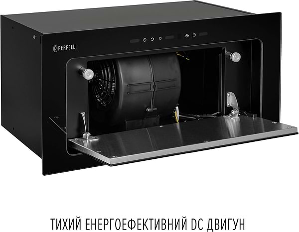Фото - Витяжка вбудована Perfelli DESIGN VISION 6 NERO SILENZIO