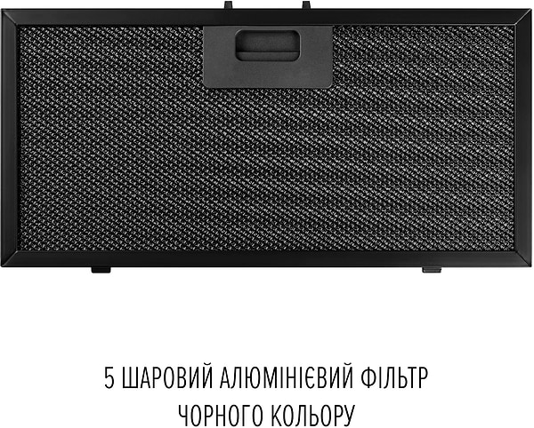 Фото - Витяжка вбудована Perfelli DESIGN VISION 6 NERO SILENZIO