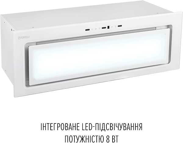 Фото - Витяжка вбудована Perfelli DESIGN VISION 9 BIANCO SILENZIO