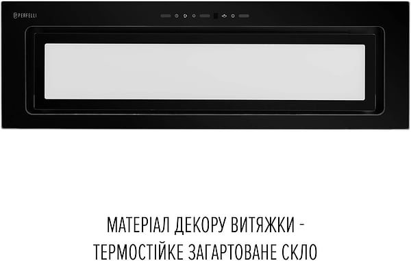Фото - Вытяжка встраиваемая Perfelli DESIGN VISION 9 NERO SILENZIO