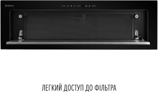 Фото - Вытяжка встраиваемая Perfelli DESIGN VISION 9 NERO SILENZIO