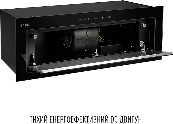 Фото - Вытяжка встраиваемая Perfelli DESIGN VISION 9 NERO SILENZIO