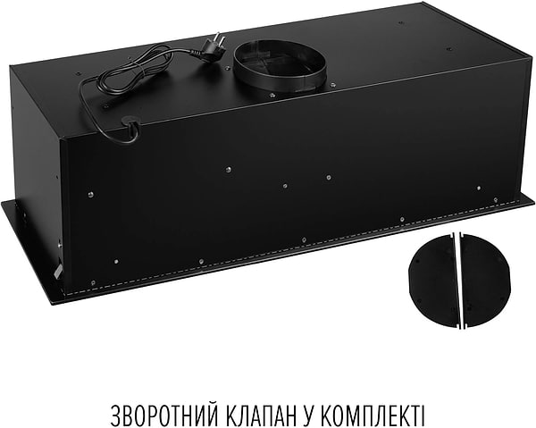 Фото - Вытяжка встраиваемая Perfelli DESIGN VISION 9 NERO SILENZIO