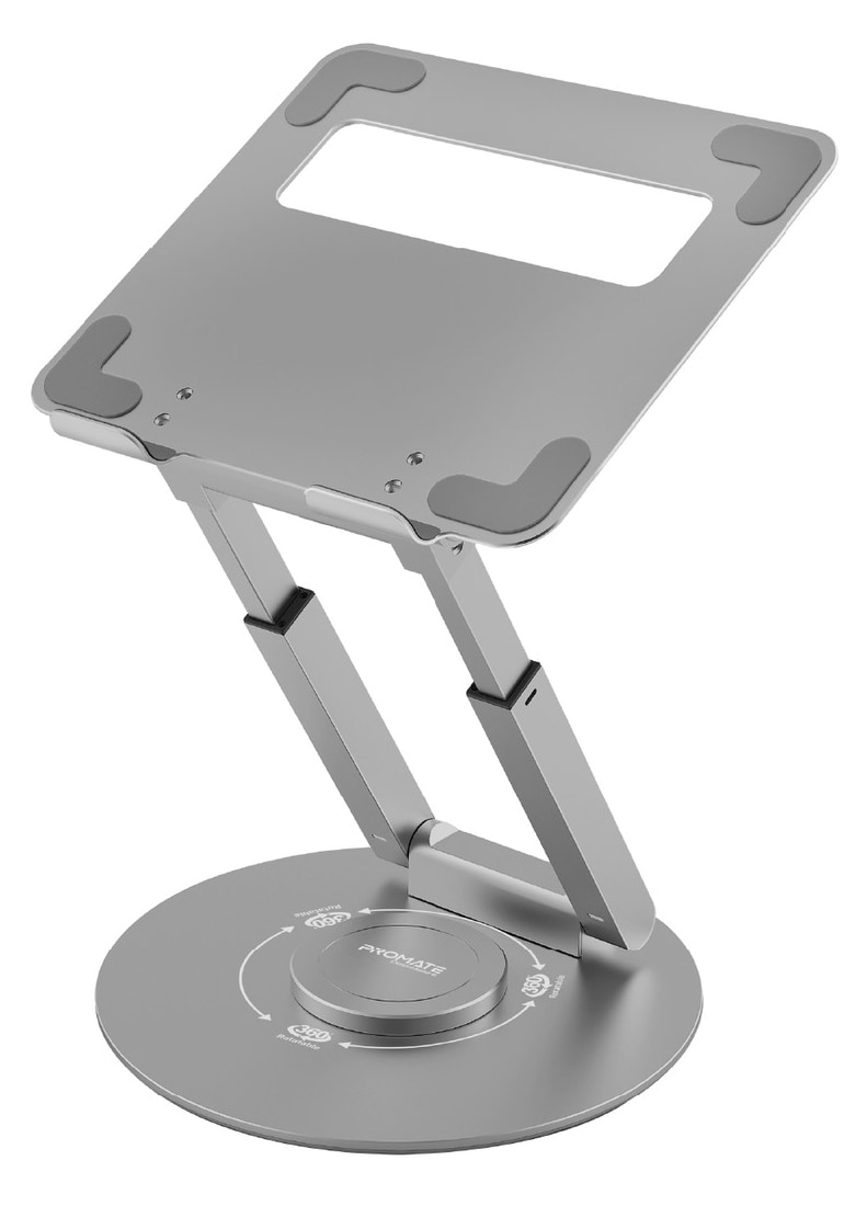 Подставка под ноутбук Promate Deskmate-6.grey - Фото 1
