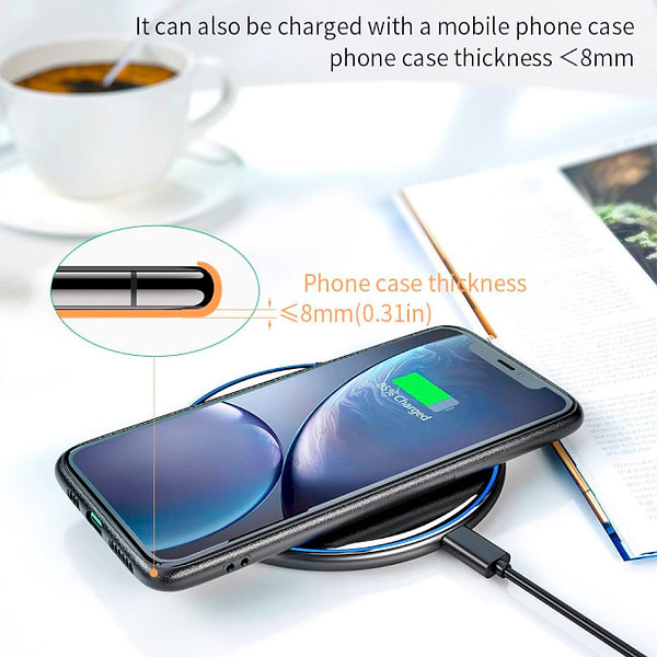 Фото - Бездротовий зарядний пристрій Essager Desktop QI Magnetic Wireless Phone Charger 15W Black (EWXZMX-JMB01)