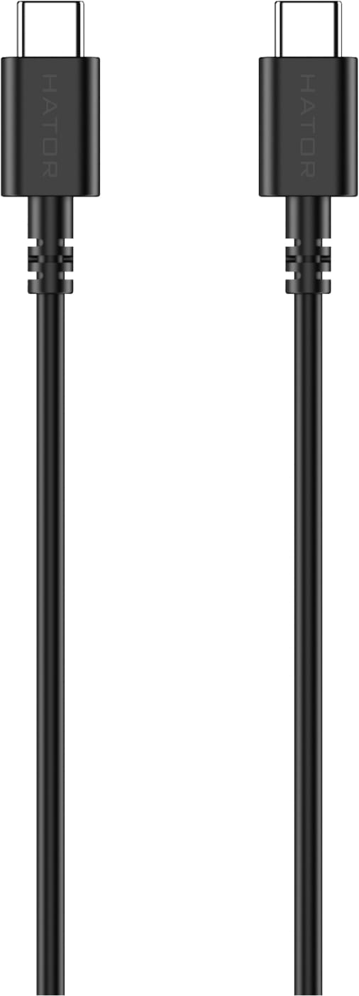 Кабель Hator type-c to type-c Black 1.3 м (ACC415)