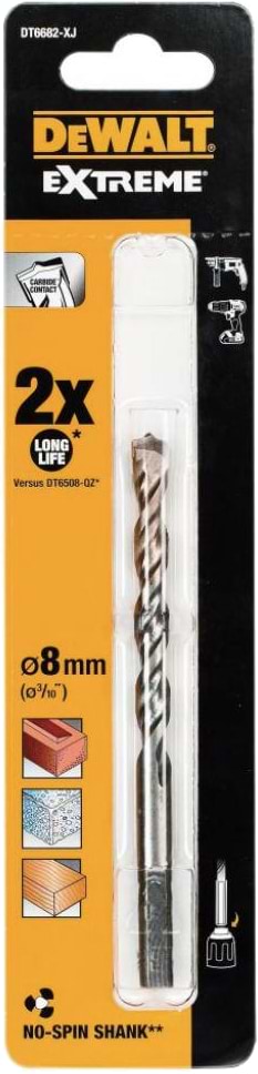 Фото - Сверло DeWALT Extreme 8x120 мм (DT6682)