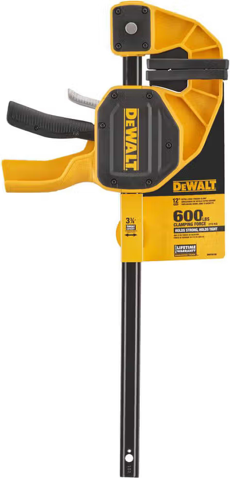 Струбцина DeWALT XL 300 мм максимальний тиск 270 кг (DWHT0-83185)