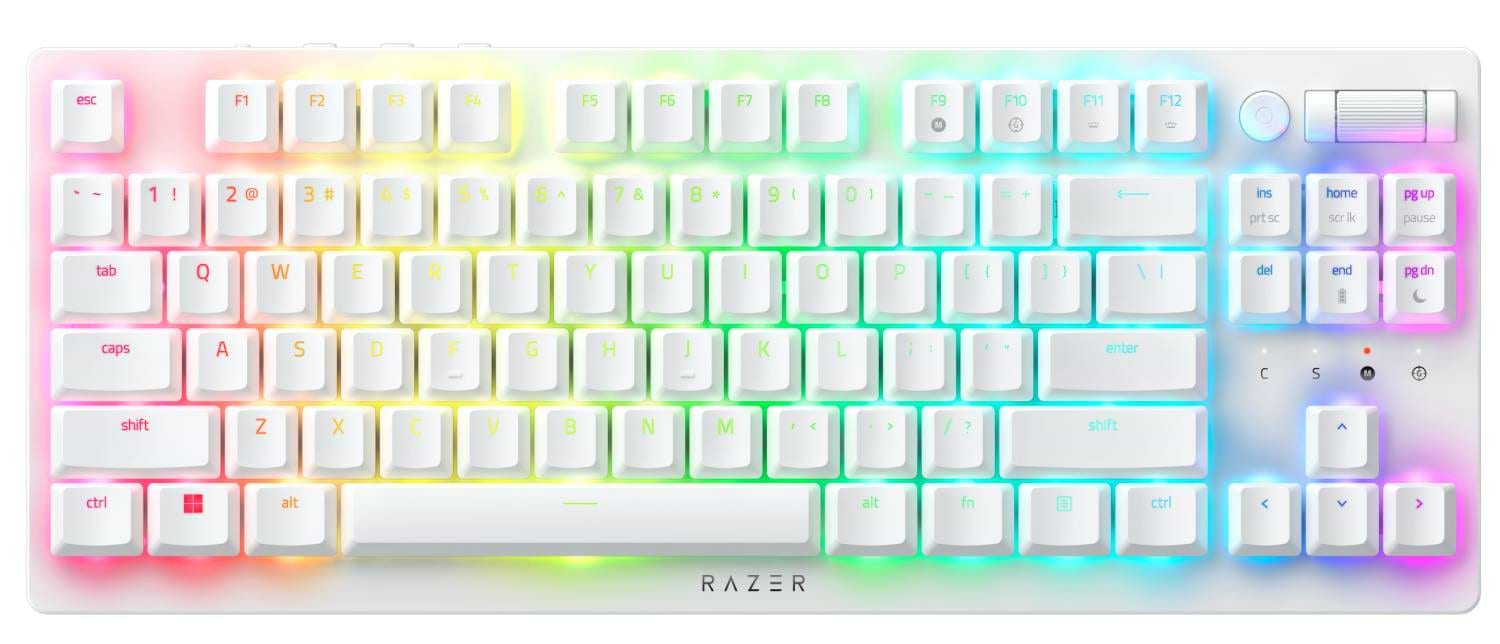 Клавиатура беспроводная игровая Razer DeathStalker V2 Pro TKL Red Switch White (RZ03-04373500-R3M1) - Фото 1