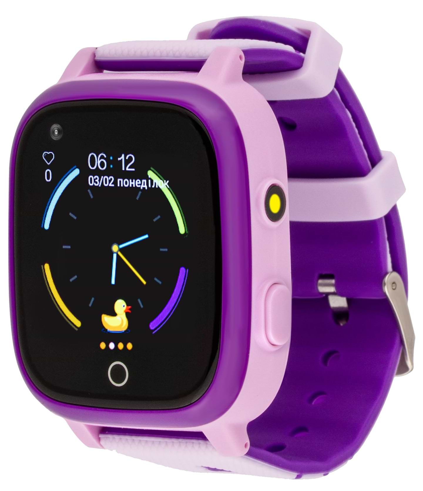 Детские часы AmiGo GO005 4G WIFI Thermometer Purple - Фото 1