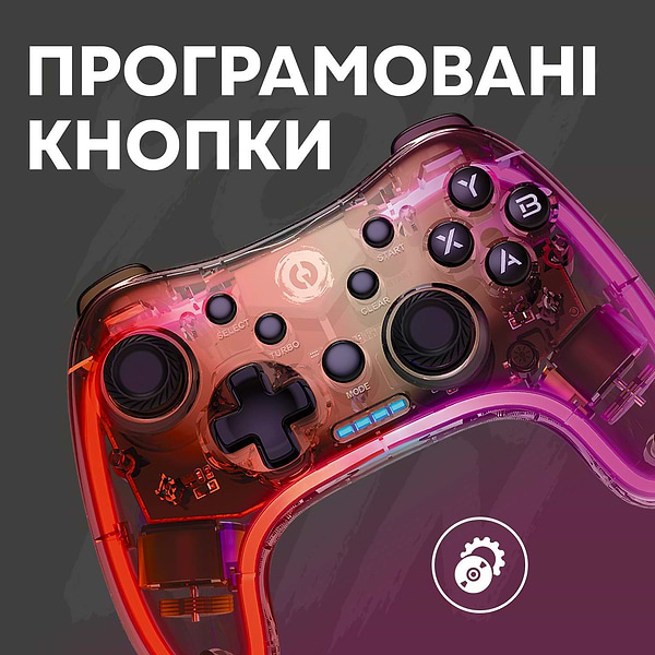 Фото - Геймпад Canyon Brighter GPW-04 Wireless RGB 5in1 PS4/Xbox360 Crystal (CND-GPW04)