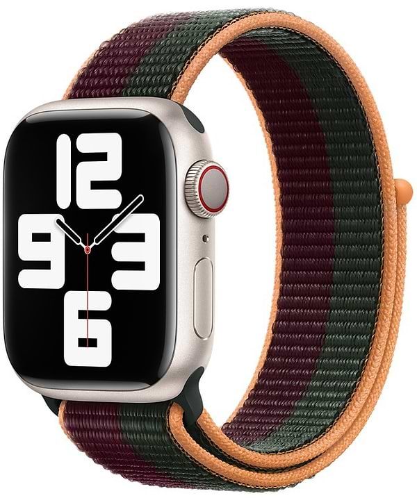 Фото - Уценка - Ремешок для смарт-часов Apple 41mm Dark Cherry/Forest Green Sport Loop - Regular (ML2R3ZM/A)