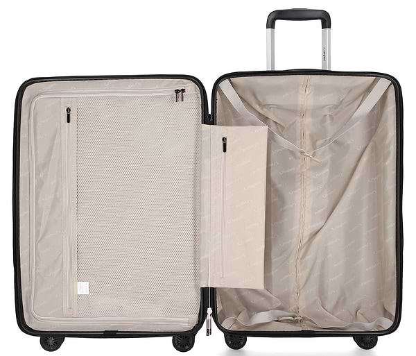 Фото - Валіза Bagland WAVE Medium 63 л. чорний (1143221834)