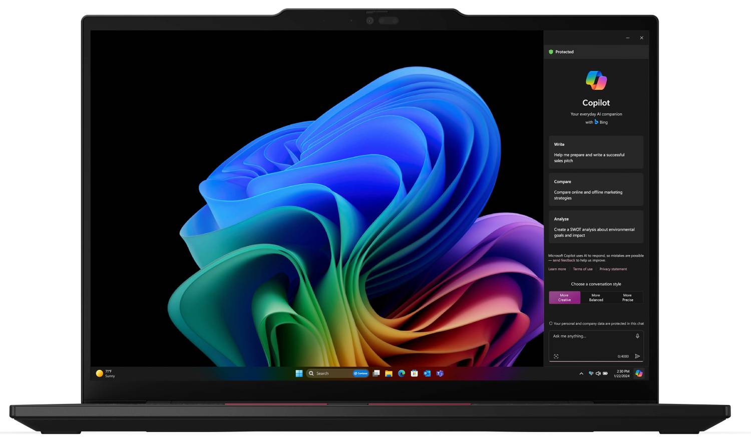 Ноутбук Lenovo ThinkPad T14 G6 (21N10009RA) Black - Фото 1