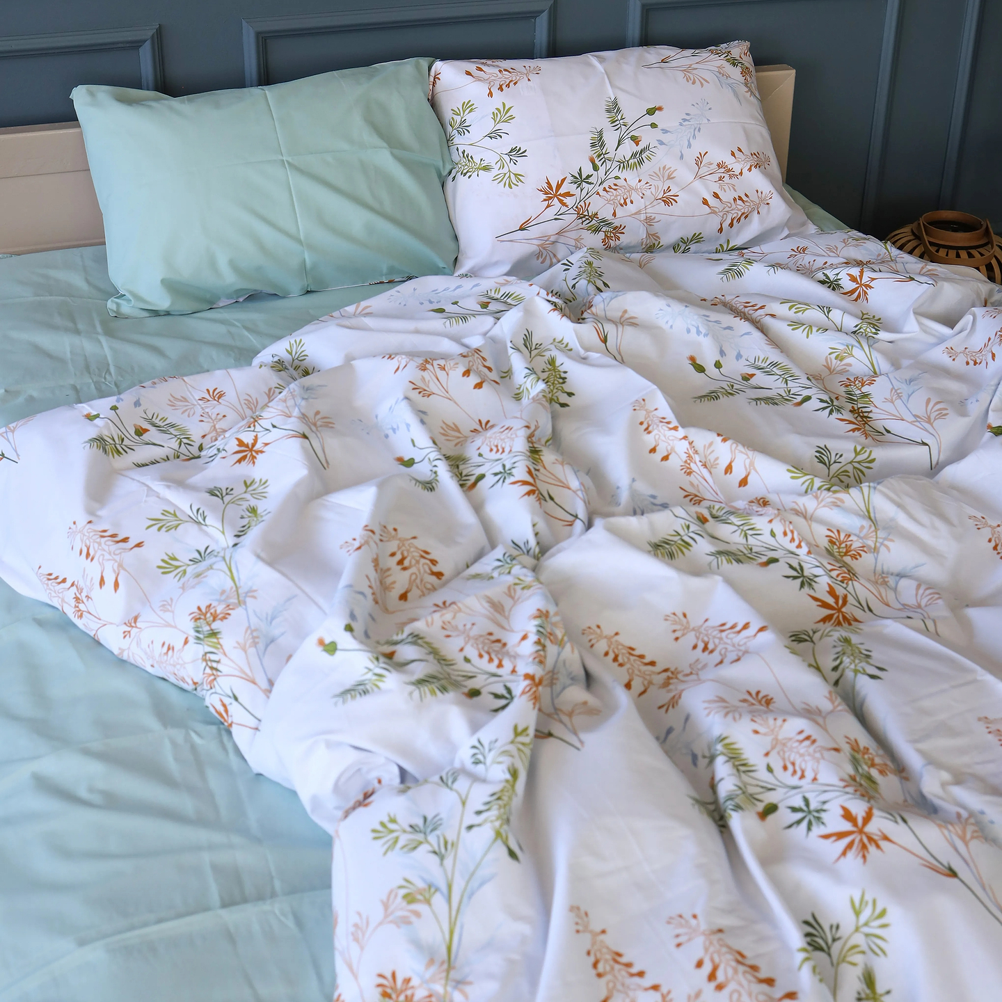 Комплект постільної білизни MirSon King Size 220x240 см 17-0957 Botanical Meadow Бязь (2200013183327)
