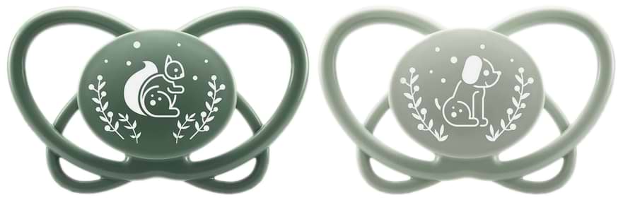 Ортодонтична пустушка NIP Мій метелик Зелений 2 шт. (38598-51)