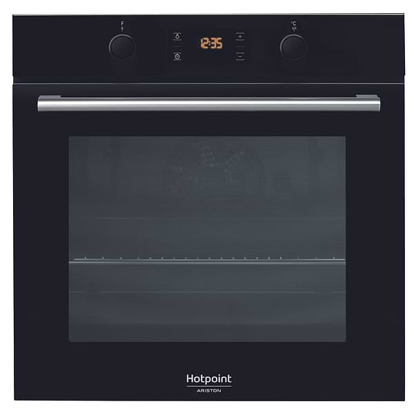Фото - Духова шафа + варильна поверхня газова Hotpoint-Ariston FA2841JHBLHA + HAGS61FBK