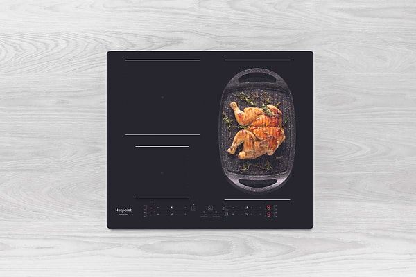 Фото - Дух.шафа + індукційна поверхня Hotpoint-Ariston FA2841JHBLHA + HB4860BNE