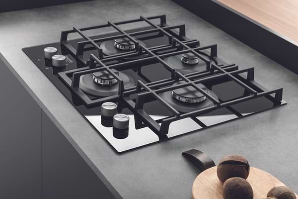 Фото - Духова шафа + варильна поверхня газова Hotpoint-Ariston FA2841JHBLHA + HAGS61FBK