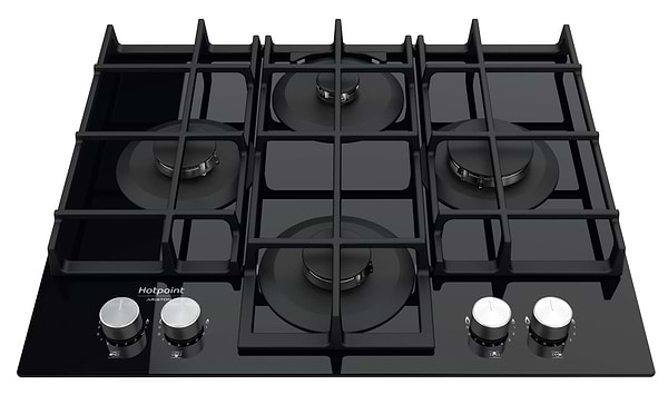 Фото - Духова шафа + варильна поверхня газова Hotpoint-Ariston FA2841JHBLHA + HAGS61FBK