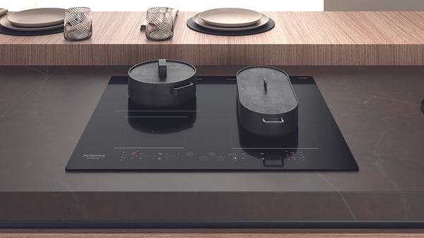 Фото - Дух.шафа + індукційна поверхня Hotpoint-Ariston FA2841JHBLHA + HB4860BNE
