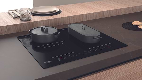 Фото - Дух.шафа + індукційна поверхня Hotpoint-Ariston FA2841JHBLHA + HB4860BNE