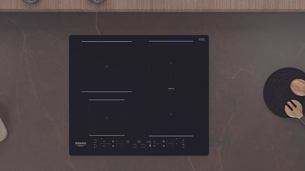Фото - Дух.шафа + індукційна поверхня Hotpoint-Ariston FA2841JHBLHA + HB4860BNE