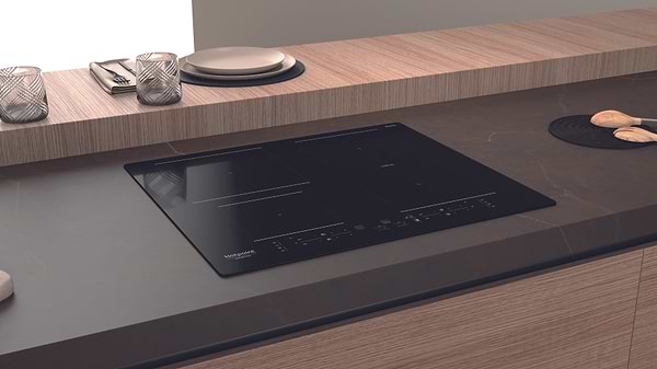 Фото - Дух.шафа + індукційна поверхня Hotpoint-Ariston FA2841JHBLHA + HB4860BNE