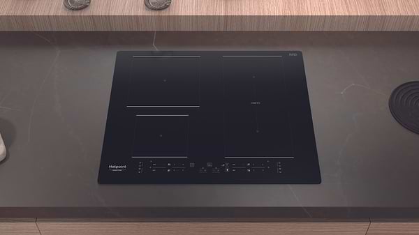 Фото - Дух.шафа + індукційна поверхня Hotpoint-Ariston FA2841JHBLHA + HB4860BNE