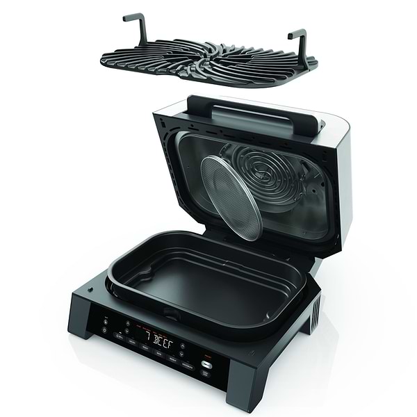 Фото - Уцінка - Гриль-барбекю електричний Ninja Foodi MAX Air Grill & Air Fryer з Сooking probe (DG551EU)