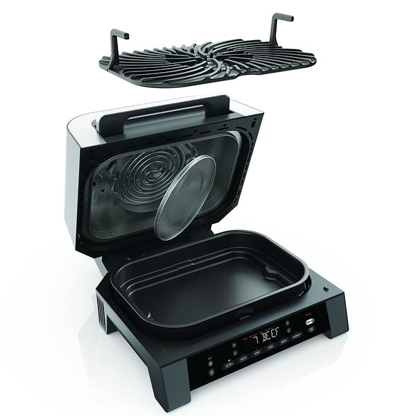 Фото - Уцінка - Гриль-барбекю електричний Ninja Foodi MAX Air Grill & Air Fryer з Сooking probe (DG551EU)