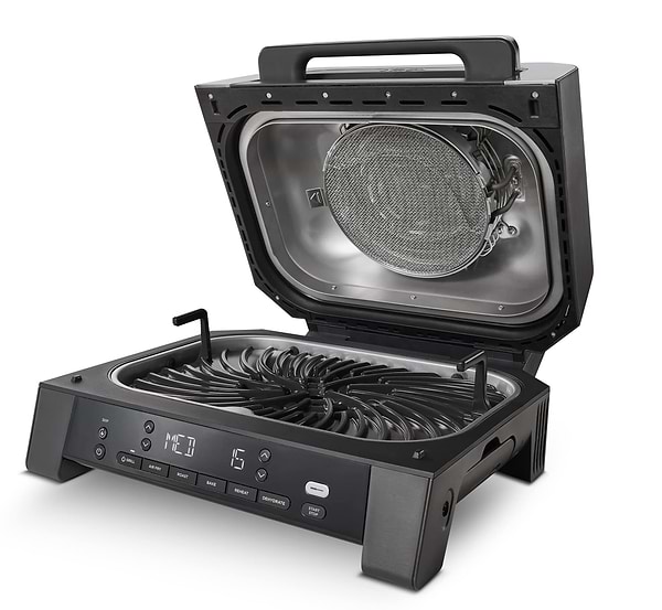 Фото - Уцінка - Гриль-барбекю електричний Ninja Foodi MAX Air Grill & Air Fryer з Сooking probe (DG551EU)