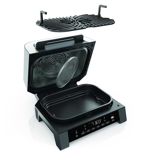 Фото - Уцінка - Гриль-барбекю електричний Ninja Foodi MAX Air Grill & Air Fryer з Сooking probe (DG551EU)