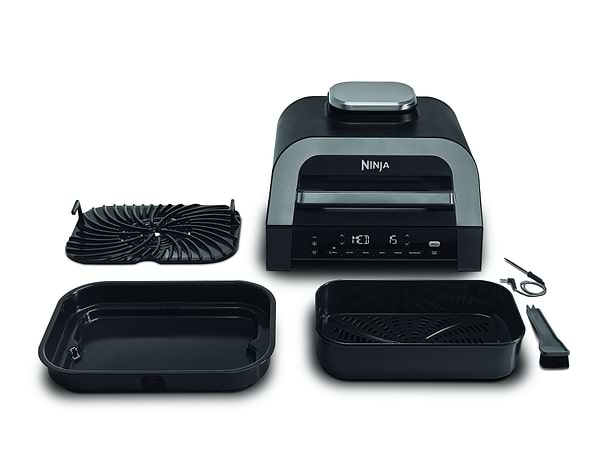 Фото - Уцінка - Гриль-барбекю електричний Ninja Foodi MAX Air Grill & Air Fryer з Сooking probe (DG551EU)