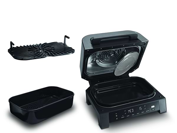 Фото - Уцінка - Гриль-барбекю електричний Ninja Foodi MAX Air Grill & Air Fryer з Сooking probe (DG551EU)