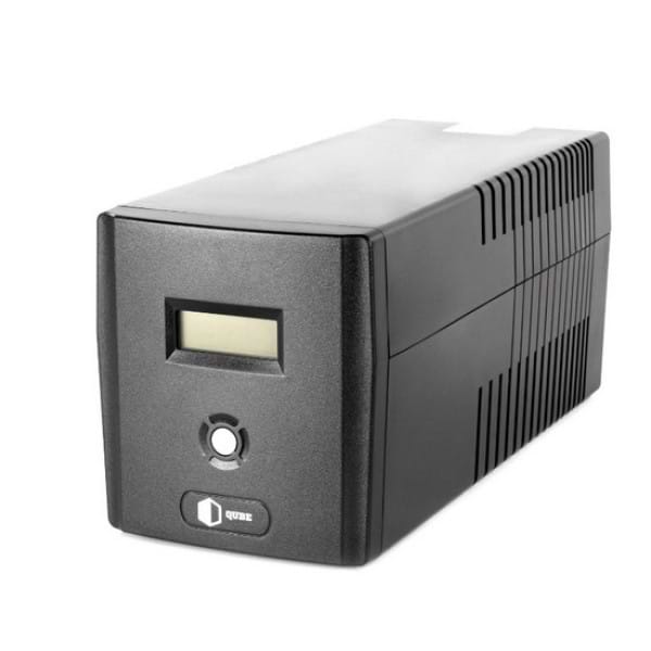 Джерело безперебійного живлення QUBE DG 1250, 1250VA/720W, LCD, 4 x Schuko, RJ-45, USB (QBDG1250)