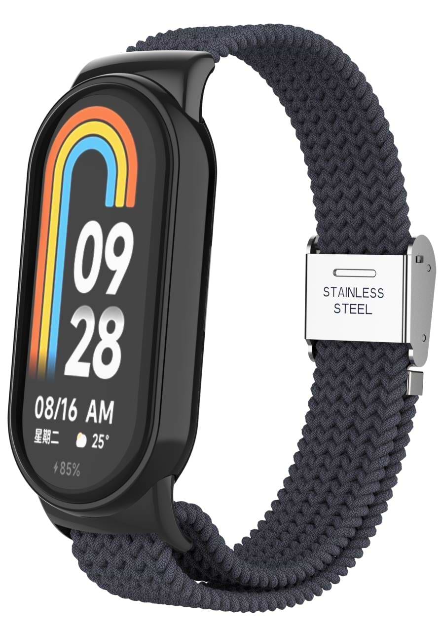 Ремешок для фитнес-браслета Armorstandart Braided Solo Loop for Xiaomi Mi Band 8/9 Charcoal (ARM69928) - Фото 1