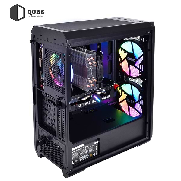 Фото - Системный блок QUBE QB i7 13700F RTX 4070 Ti SUPER 16GB W1 1641Win (i713700FRTX4070TiSUPER16GBW11641Win)