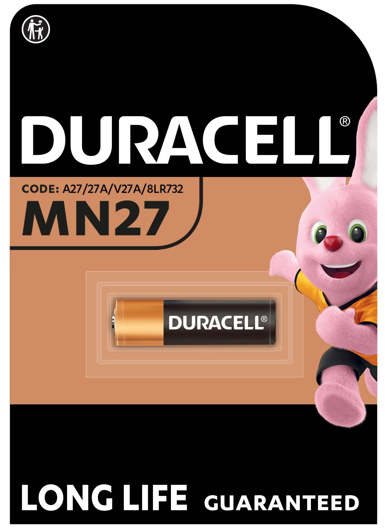 Батарейка тип MN27 Duracell MN27 1шт (75062545/81242361) - Фото 1