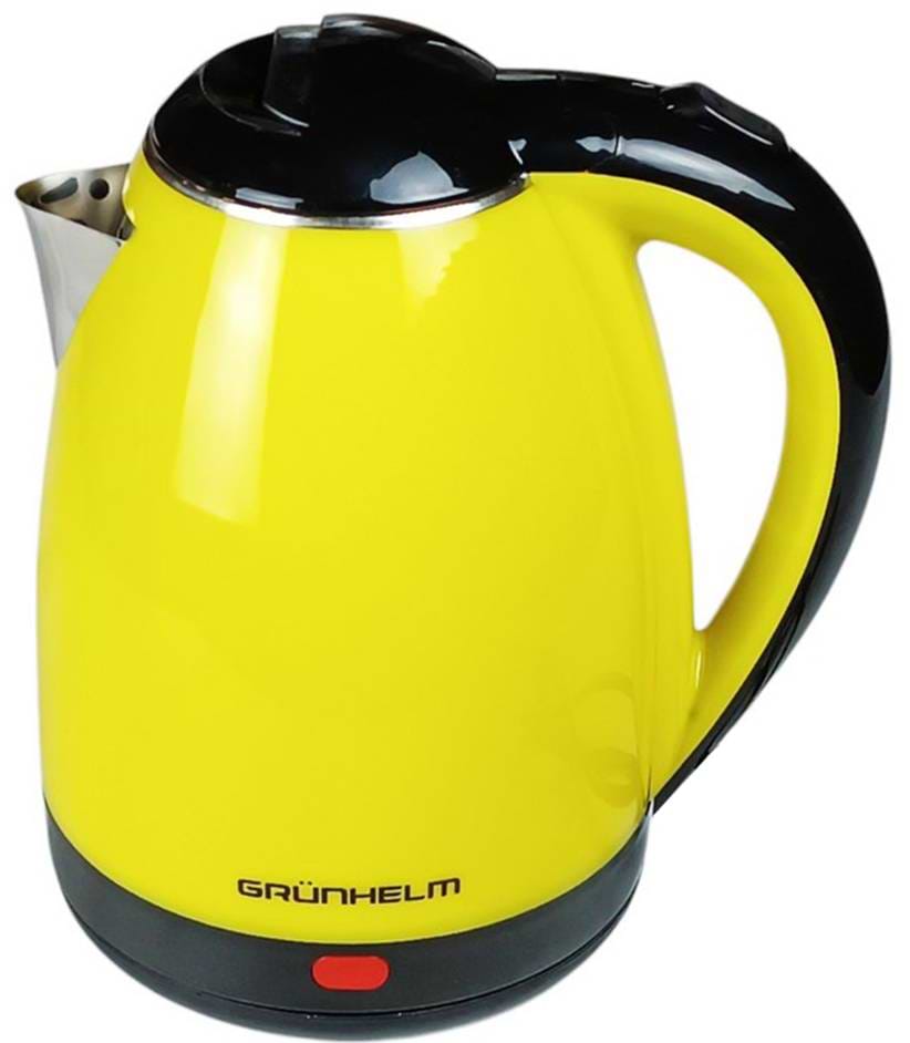 Электрический чайник Grunhelm EKS-1865Y Yellow - Фото 1
