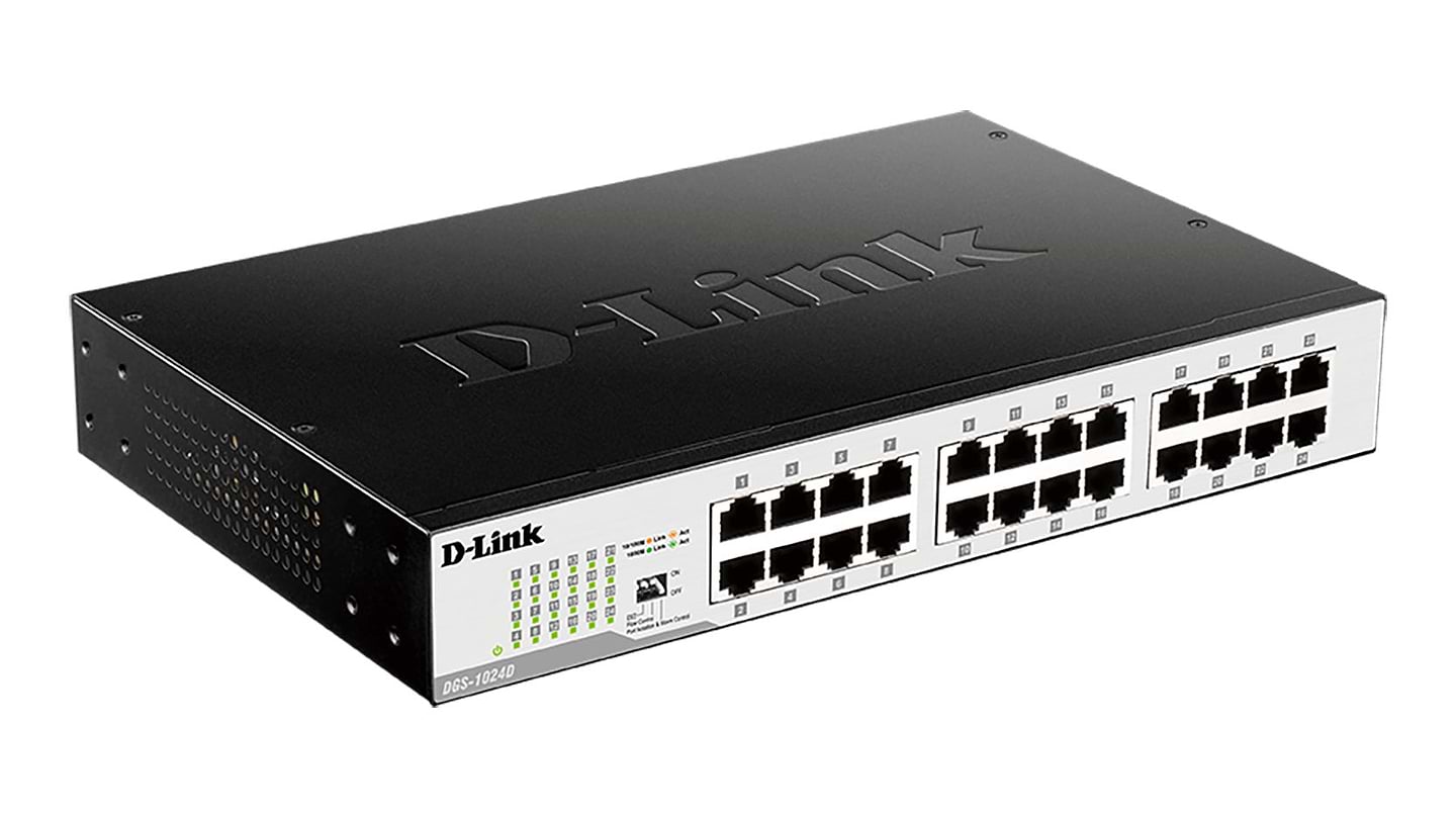 Коммутатор локальной сети (Switch) D-Link DGS-1024D - Фото 1