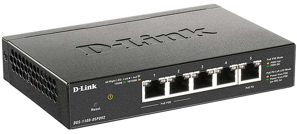 Фото - Коммутатор локальної мережі (Switch) D-Link DGS-1100-05PDV2
