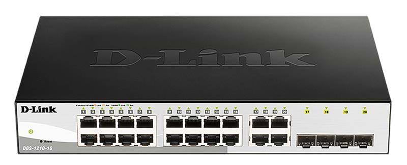 Коммутатор локальной сети (Switch) D-Link DGS-1210-16 - Фото 1