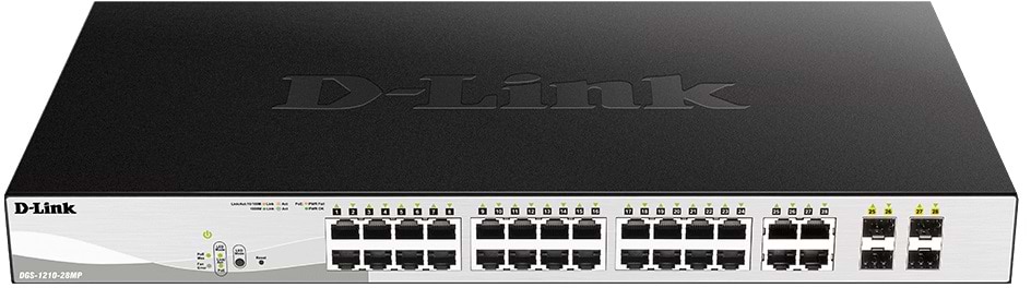 Коммутатор локальной сети (Switch) D-Link DGS-1210-28MP/E - Фото 1
