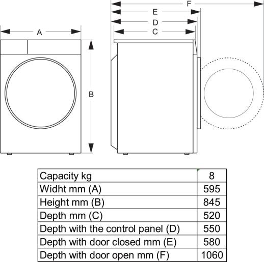 Фото - Сушильная машина Hisense DH3S802BW3/UA