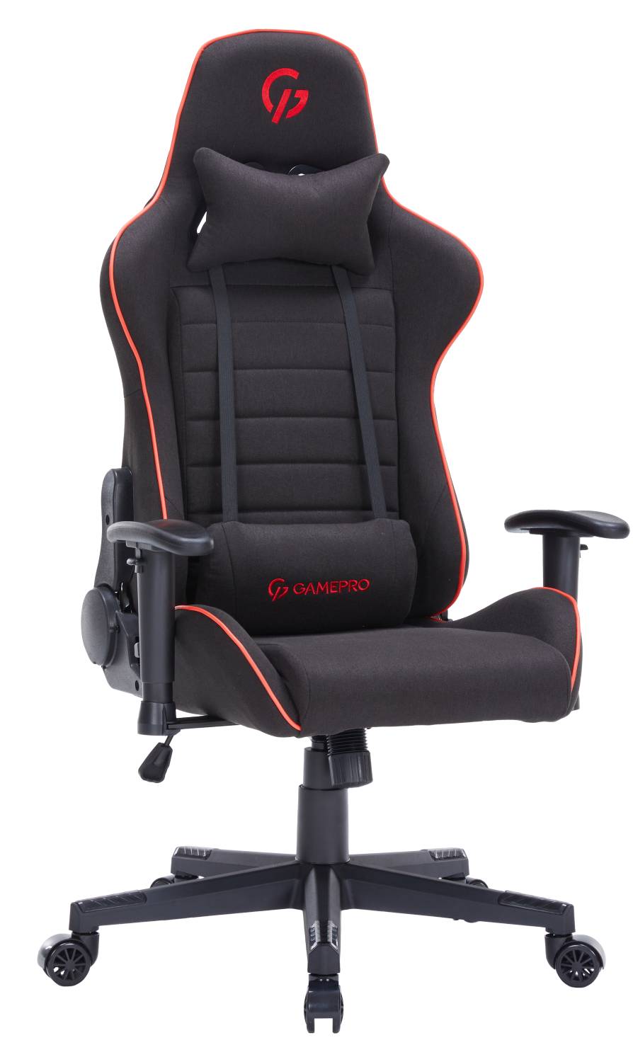 Фото - Кресло для геймеров GamePro Size L Fabric Black&Red (GC575FB)